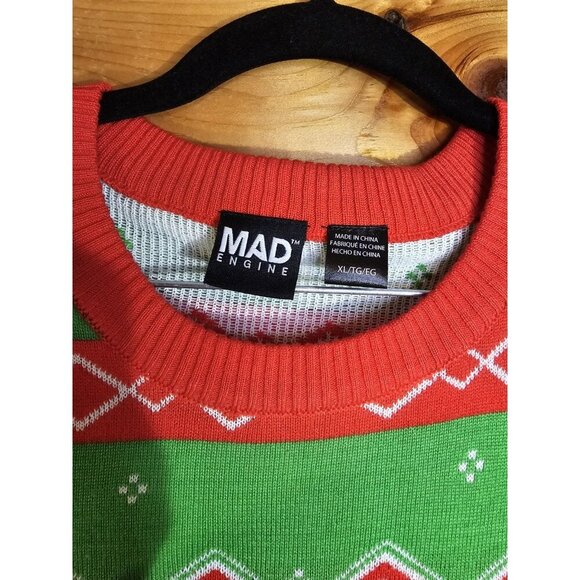 Mad Emgine XL Singing Kitty Cat Kittens Meowy Catmas Ugly Sweater Christmas - Picture 5 of 8